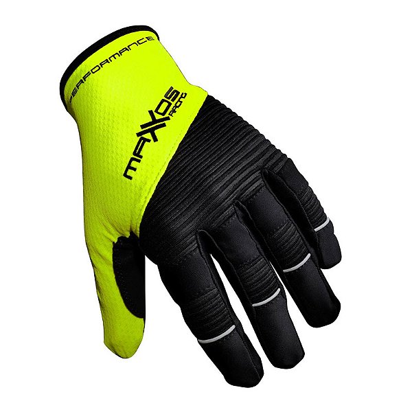 Luva Mattos Racing MX Flex - Amarelo Fluor