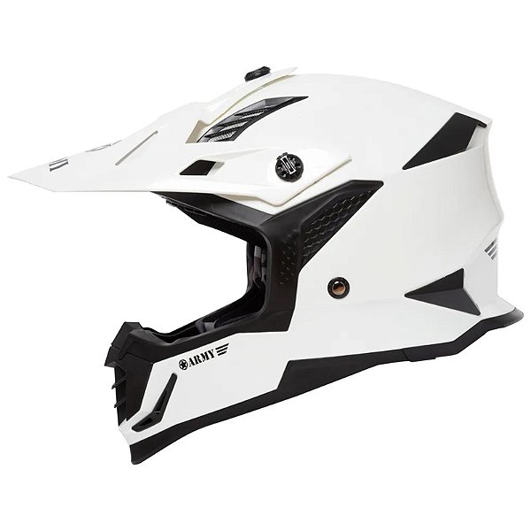Capacete Army Patriot Branco Perola