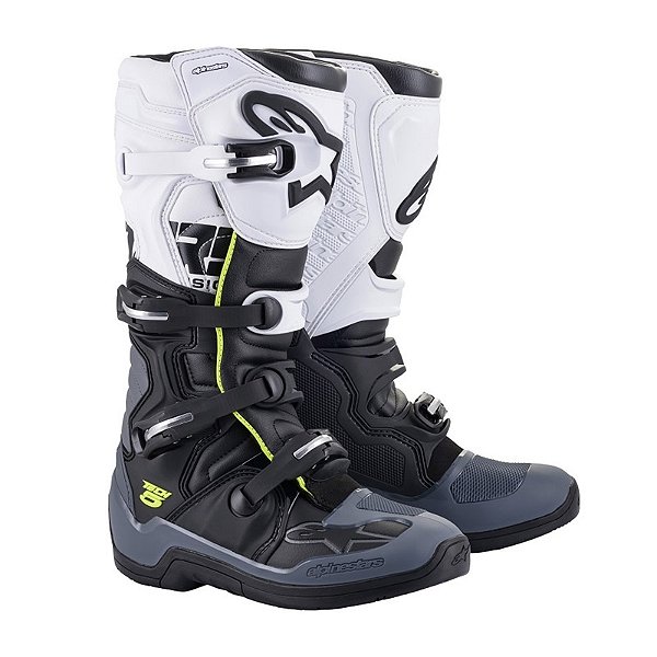 Bota Alpinestars Tech 5 Preto/Cinza/Branco