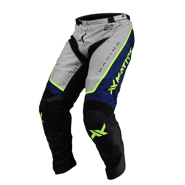 Calça Mattos Racing SAX Azul Cinza