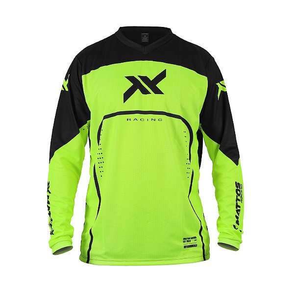 Camisa Mattos Racing SAX Amarelo Fluor