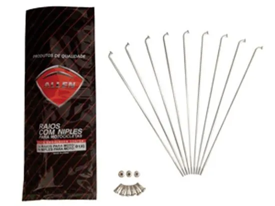 Raio Allen Traseiro CRF230 4mm Cromado 36 Peças 875608