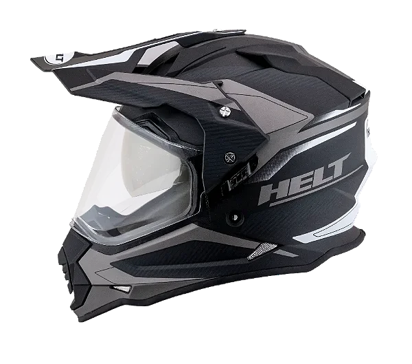 Capacete Helt Cross Vision Glass Titanium