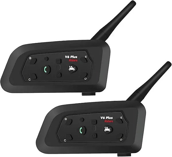 Intercomunicador Capacete Sem Fio V6 Plus Double