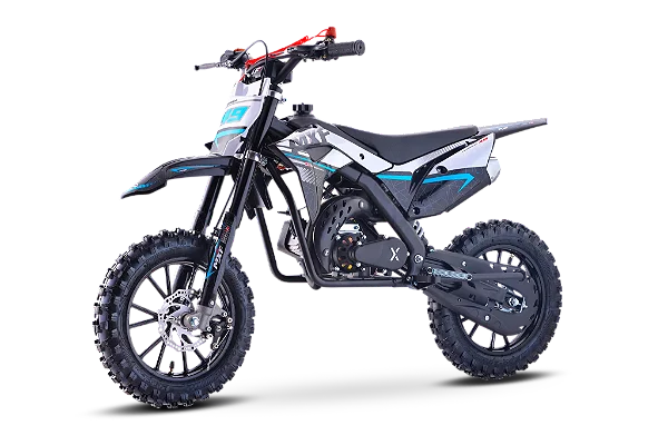 Moto MXF Ferinha 49cc Com Partida Elétrica 2T - Azul