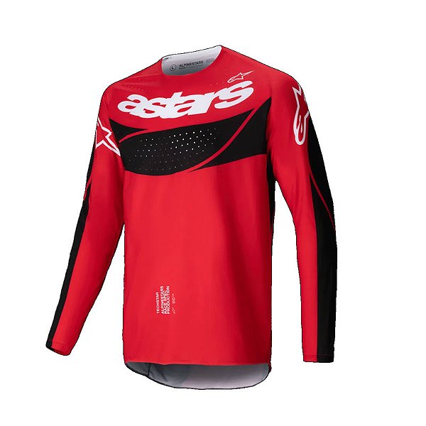 Camisa Alpinestars Techstar Dreem Vermelho Preto