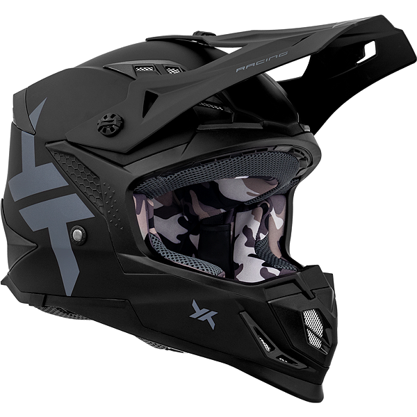 Capacete Mattos Racing Atomic Icon Preto Fosco