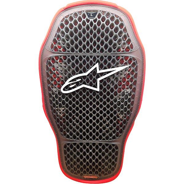 Protetor de Coluna Alpinestars Nuclon KR-1 Celli Transparente Smoke Vermelho
