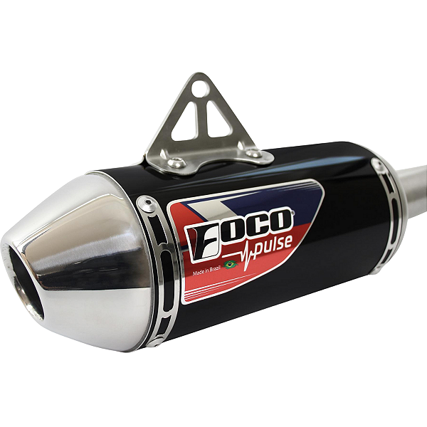 Escapamento Pulse CRF 250F Preto Alto Brilho B42 - Foco Racing