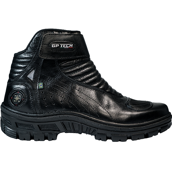 Bota GP Tech Couro Adventure Preta