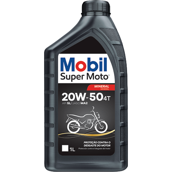 Óleo Mobil Mineral Super Moto 20W-50 4T 1 Litro