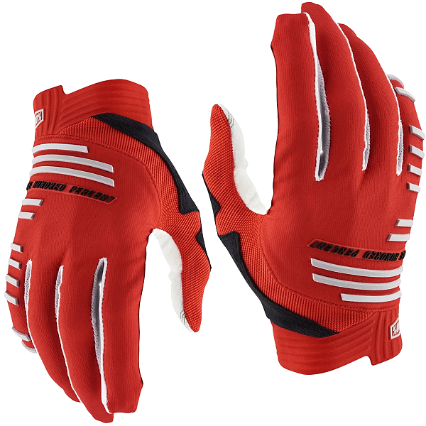 Luva 100% R-Core Racer Vermelho