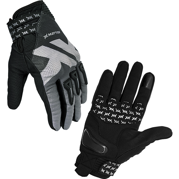 Luva Mattos Racing Optimus Street Preto / Cinza