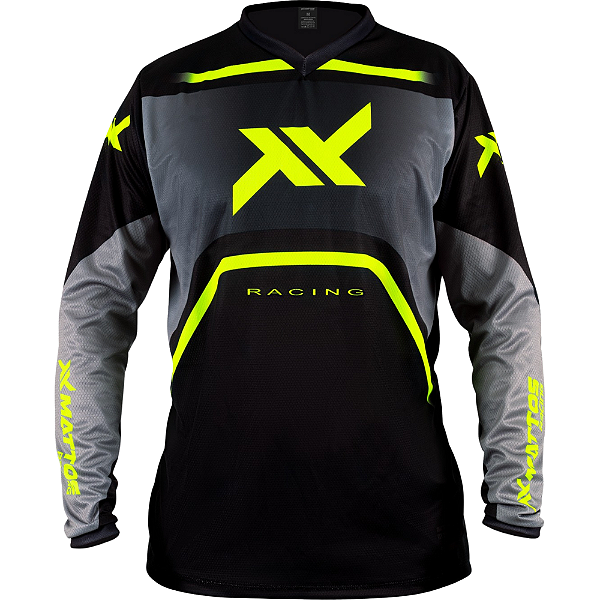Camisa Mattos Racing Spirit Cinza / Fluor