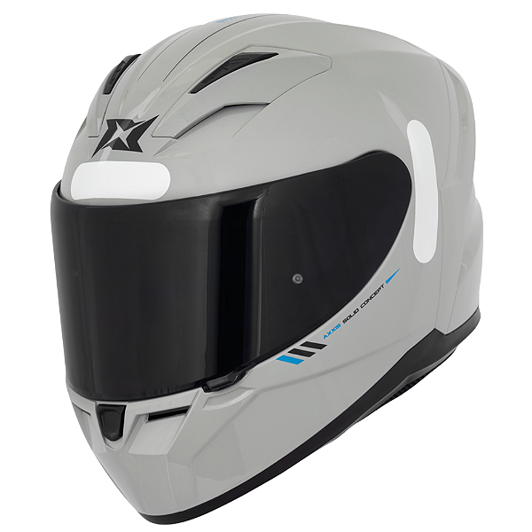 Capacete Axxis Segment Solid A12 Cinza Brilhante