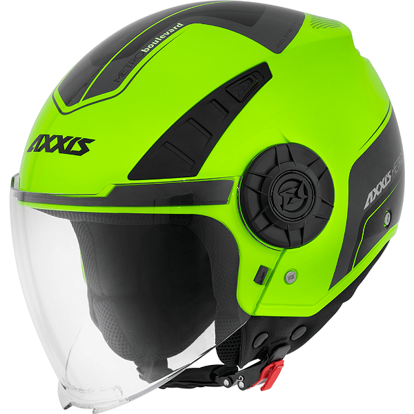 Capacete Axxis Metro S Boulevard C3 Amarelo Fluor Brilhante