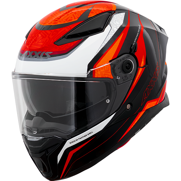 Capacete Axxis Panther Thorn B5 Vermelho Brilhante
