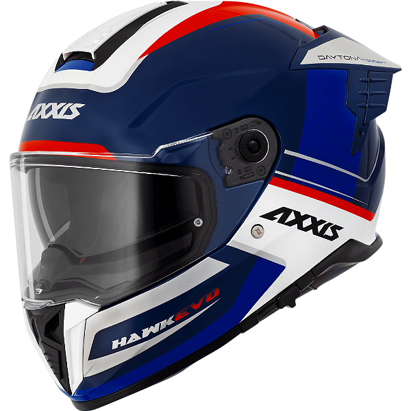 Capacete Axxis Hawk SV EVO Daytona C7 Azul Brilhante