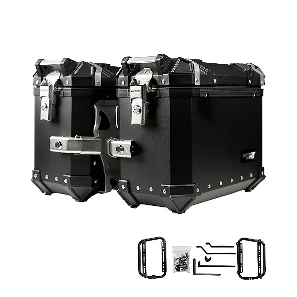 Baú Lateral GP TECH 30L Alumínio Preto Universal