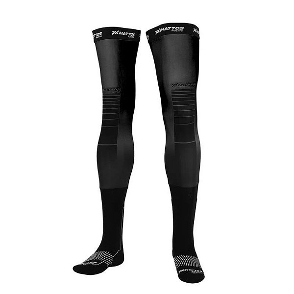 Meia Mattos Racing Knee Brace Preto