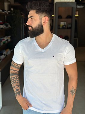 Camiseta Tommy Hilfiger Gola V Original