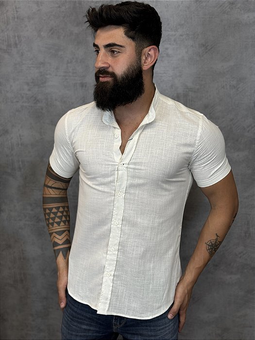 Camisa Gola Padre - Linho