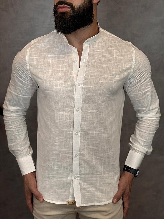 Camisa Linho Zip-Off