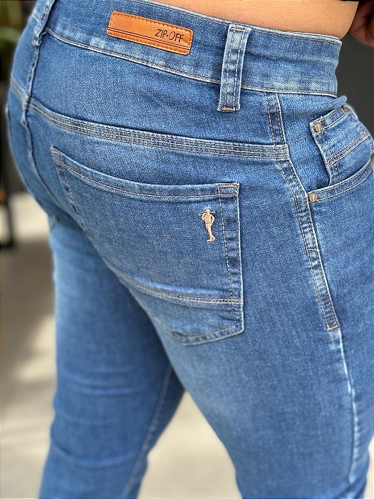 Calça Jeans Zip Off