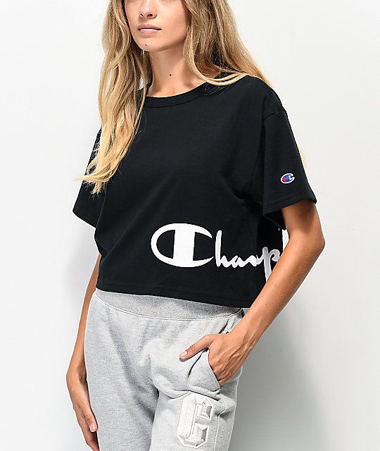 champion crop t shirt