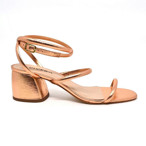 sandália feminina de couro