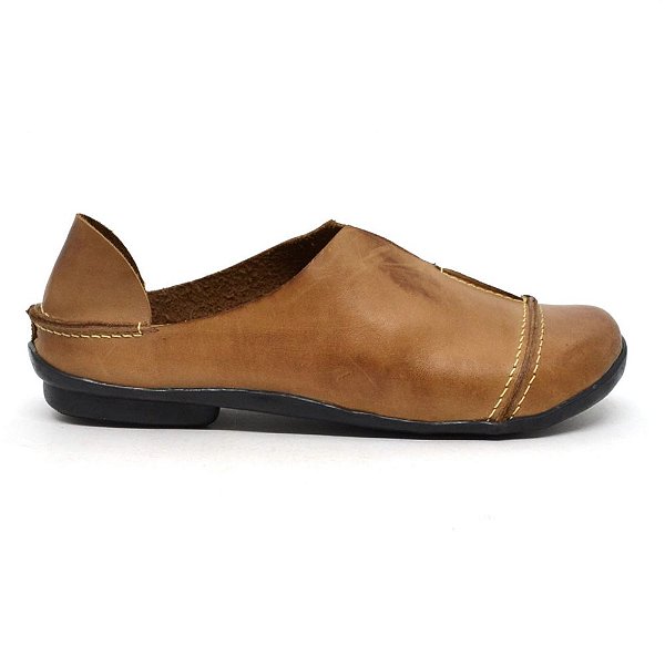 mocassim feminino em couro