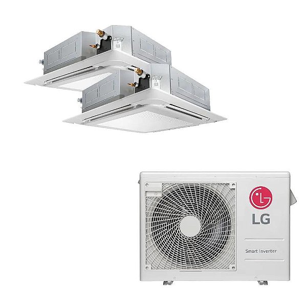 Ar Condicionado Multi Split Inverter LG 24.000 BTUS Quente/Frio 220V (+2x  Cassete 4 Vias LG 12.000 BTUS) - Mega Ar