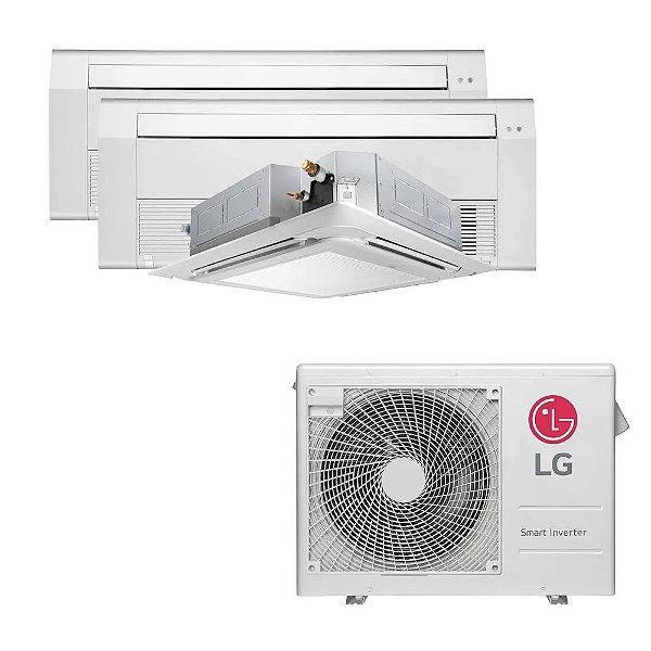 Ar Condicionado Multi Inverter LG 36.000 BTUS Q/F 220V (+2x Cassete 1 Via 18.000 BTUS +1x Cassete 4 Vias 18.000 BTUS)