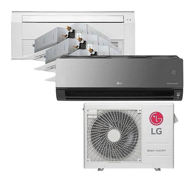 Ar Condicionado Multi Inverter LG 36.000 BTUS Q/F 220V +1x Cassete 1 Via 9.000 BTUS (+3x Cassete 4 Vias 9.000 BTUS +1x Art Cool  18.000 BTUS)