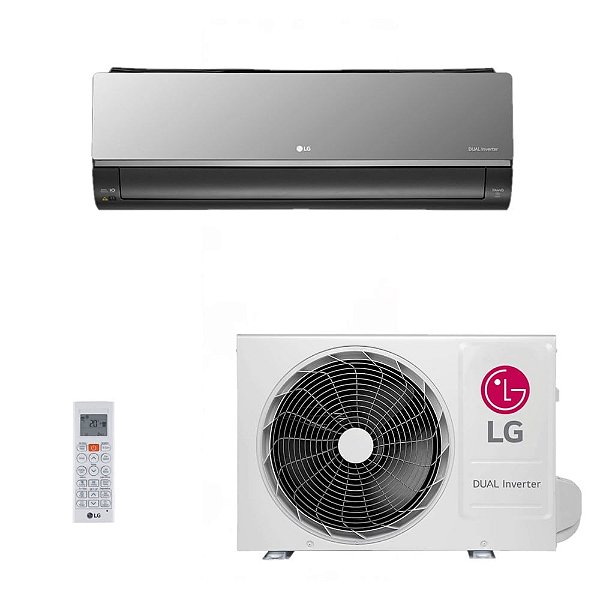 Ar-Condicionado LG DUAL Inverter Voice +AI Artcool UV Nano 24.000 BTUs R-32 Quente/Frio 220V