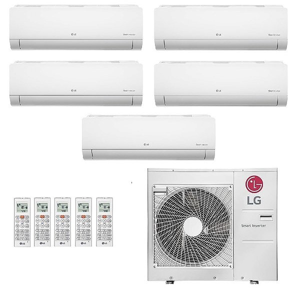 Ar-Condicionado Multi Split Inverter LG 36.000 (5x Evap HW 9.000) Quente/Frio 220V