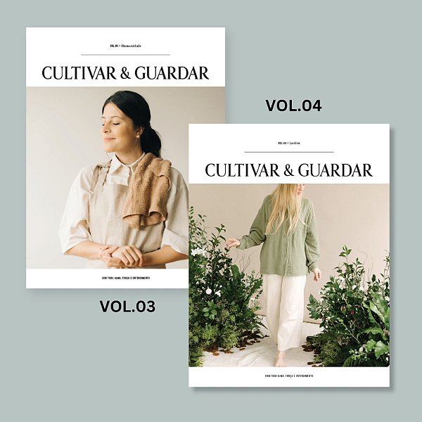 COMBO Revistas C&G VOL. 03 "Humanidade" e VOL. 04 "Jardim"