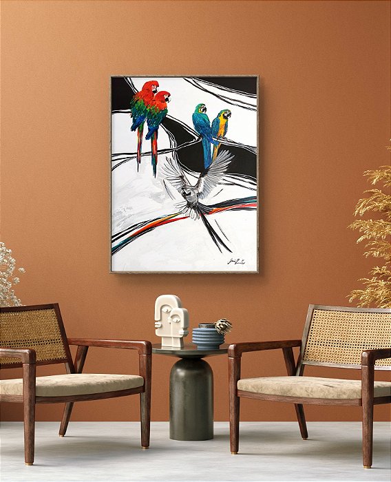 Quadro "Sonho de Araras"