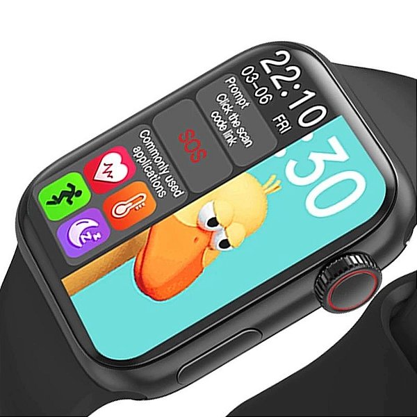 smartwatch hw16 prata