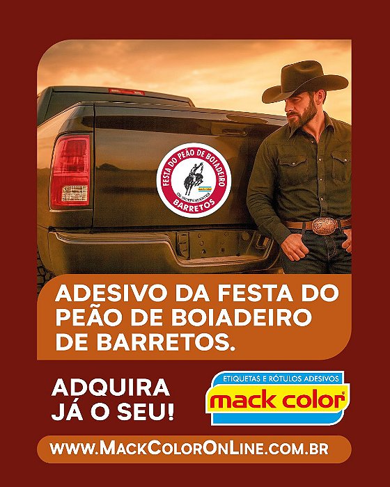 ADESIVO "FESTA DO PEÃO BOIADEIRO DE BARRETOS"
