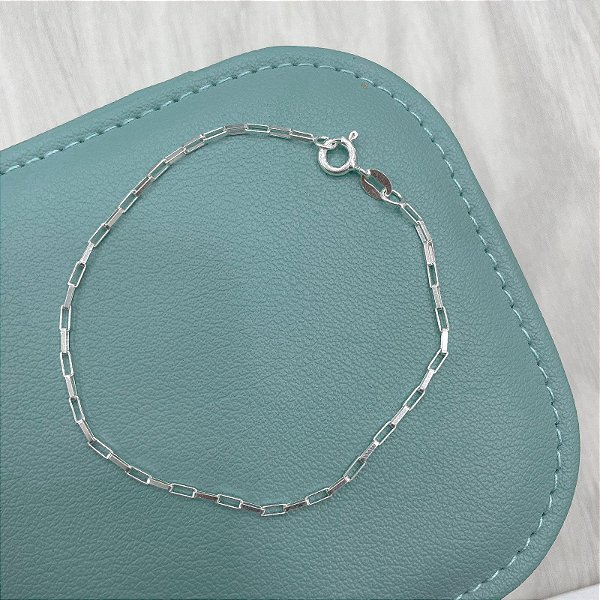 Pulseira Veneziana Aberta em Prata