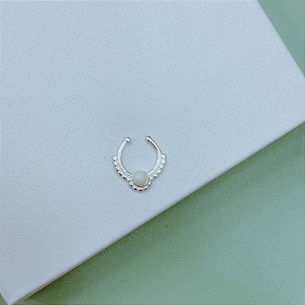 Piercing de Pressão para Septo em Prata