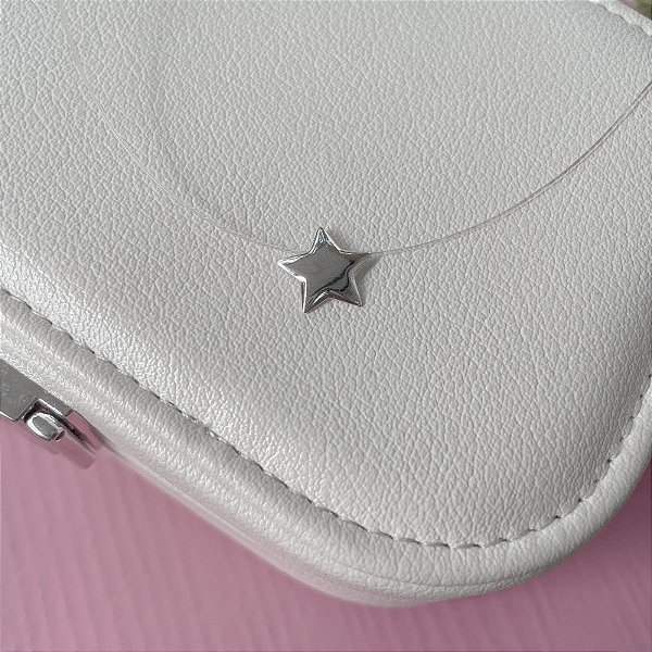 Colar Nylon com Estrela em Prata