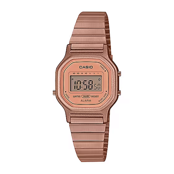 Relógio CASIO Vintage Feminino Mini Fosco Rosê LA-11WR-5ADF
