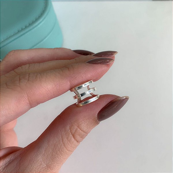 Piercing Fake Triplo em Prata