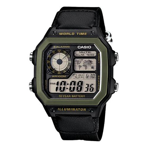 Relógio CASIO Masculino AE-1200WHB-1BVDF Sport World Map