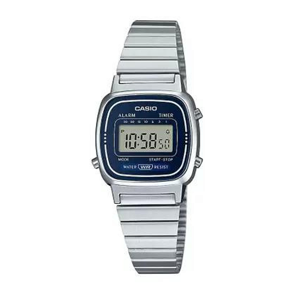 Relógio Casio Mini Retrô Feminino LA670WA-2DF