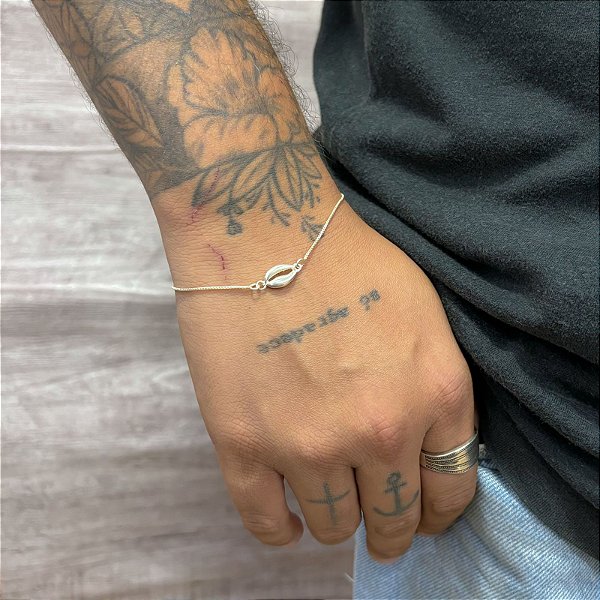 Pulseira Búzios em Prata