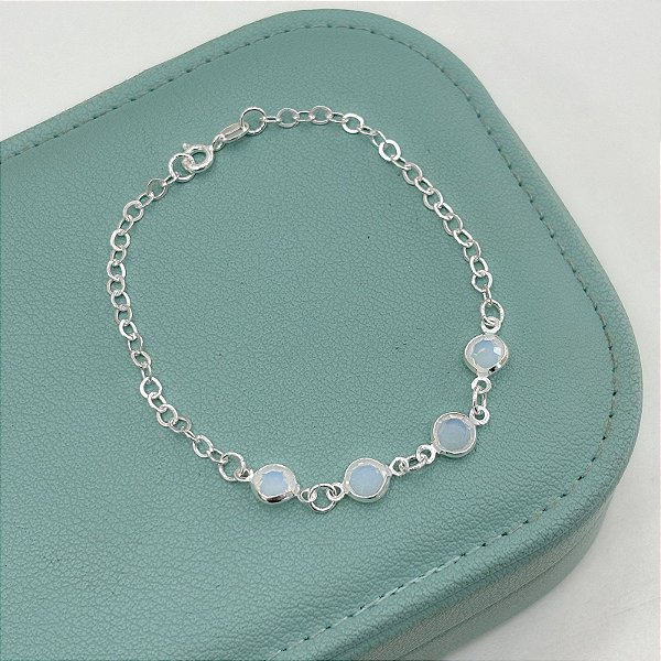 Pulseira Prata com Pedras Furtacor