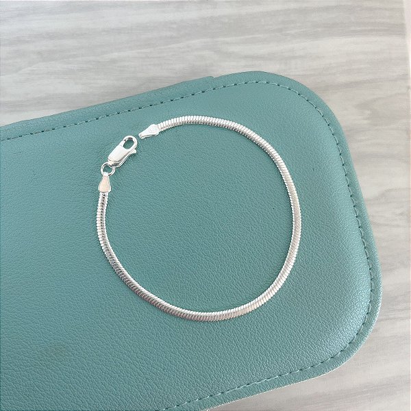 Pulseira em Prata Lacraia 20cm